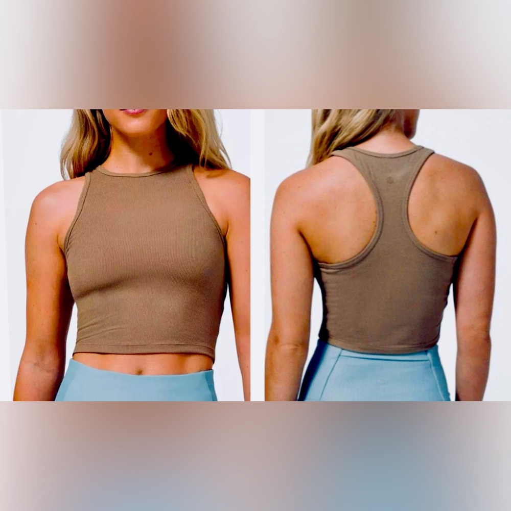 Lululemon Front Racer Crop Tank Size 2 NWT